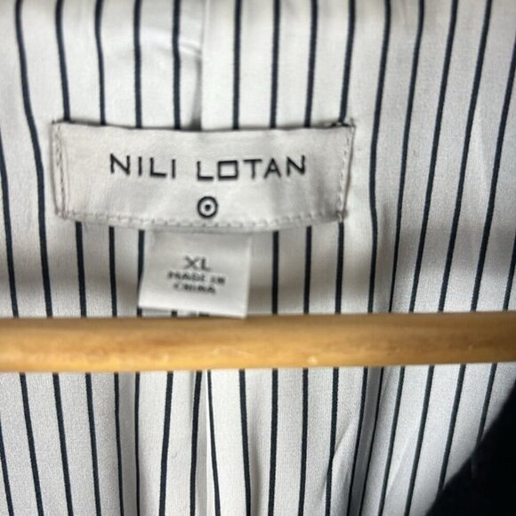 Nili Lotan X Target Wool Blend Double Breasted Pea Coat Black Women XL Academia - Picture 6 of 10